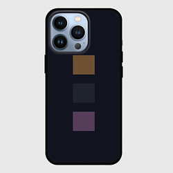 Чехол iPhone 13 Pro Три элемента кубизм в цвете глубокий индиго