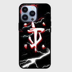 Чехол iPhone 13 Pro Doom шторм текстура