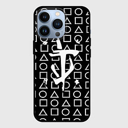 Чехол iPhone 13 Pro Doom geometry pattern