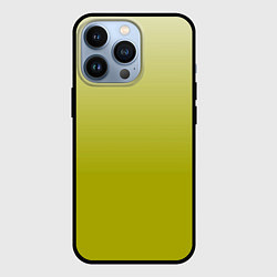 Чехол для iPhone 13 Pro Градиент лаймовый, цвет: 3D-черный