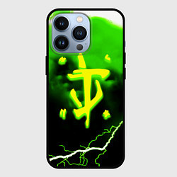 Чехол iPhone 13 Pro Doom шторм кислотное лого