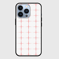 Чехол iPhone 13 Pro Color white red crosses