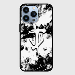 Чехол iPhone 13 Pro Doom краски всплеск белые