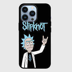 Чехол iPhone 13 Pro Slipknot и Рик Санчес из Рик и Морти