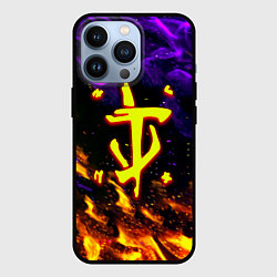 Чехол iPhone 13 Pro Doom огненный стиль