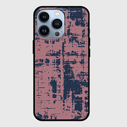 Чехол iPhone 13 Pro Текстура с потертостями сине-розовая