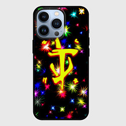 Чехол iPhone 13 Pro Doom новогодние искры