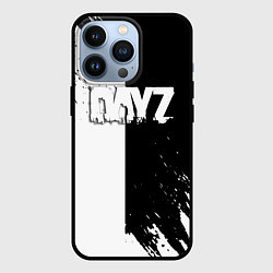 Чехол iPhone 13 Pro Dayz текстура черно белые краски