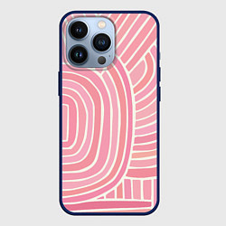 Чехол iPhone 13 Pro Абстрактный узор розовый