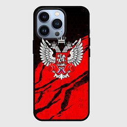 Чехол для iPhone 13 Pro Федерация бокса России - красный, цвет: 3D-черный