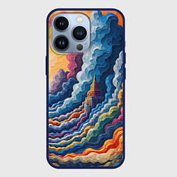 Чехол iPhone 13 Pro Красочный фантастический пейзаж с замками