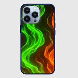 Чехол iPhone 13 Pro Разноцветное пламя огня