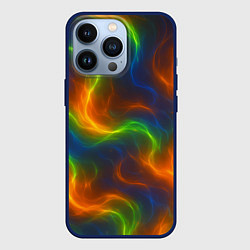 Чехол iPhone 13 Pro Разноцветное пламя и дым