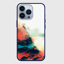 Чехол iPhone 13 Pro Абстракция с плавными формами краски