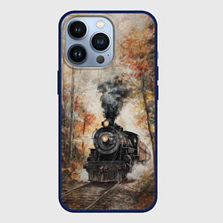 Чехол iPhone 13 Pro Ретро иллюстрация старого паровоза