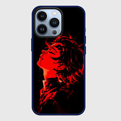 Чехол iPhone 13 Pro Клинок, рассекающий демонов Танджиро и иероглифы