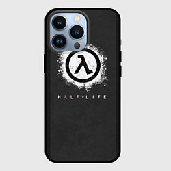 Чехол для iPhone 13 Pro Symbol of Half-Life is a lambda in a circle, цвет: 3D-черный