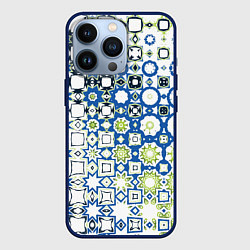 Чехол iPhone 13 Pro Сине-зеленая абстракция