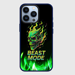 Чехол iPhone 13 Pro Режим зверя огненный череп