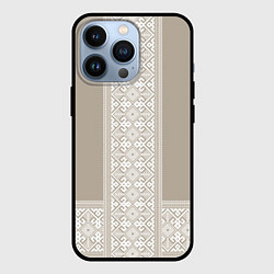 Чехол iPhone 13 Pro Славянский орнамент-вышиванка рубаха