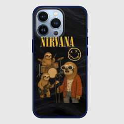 Чехол iPhone 13 Pro Ленивцы группа Nirvana