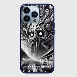Чехол iPhone 13 Pro Art skull in metropolis - ai art fantasy