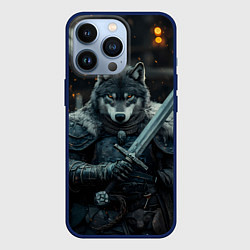Чехол iPhone 13 Pro Воин волк с мечом