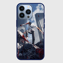 Чехол iPhone 13 Pro Denji in city Chainsaw man