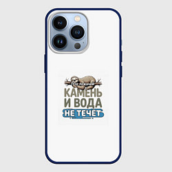 Чехол iPhone 13 Pro Под лежачий камень бежевый арт