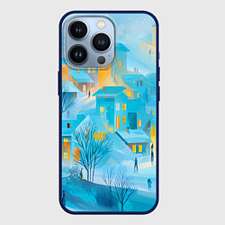 Чехол iPhone 13 Pro Новогодние Московские домики