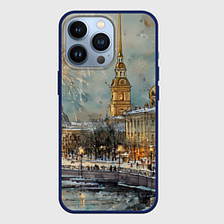 Чехол iPhone 13 Pro Новогодний салют в Питере