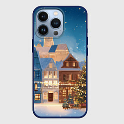 Чехол iPhone 13 Pro Новогодний дворик и елка