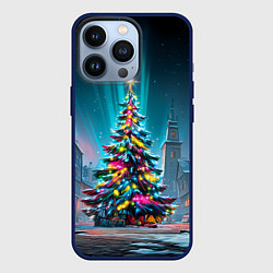 Чехол iPhone 13 Pro Новогодняя елка в гирляндах
