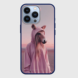 Чехол iPhone 13 Pro Лошадка в худи