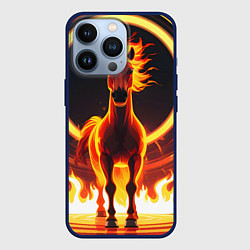 Чехол iPhone 13 Pro Огненная лошадь в кольце