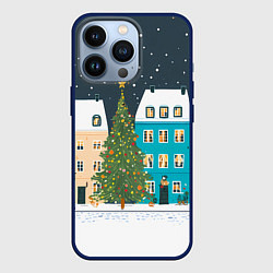Чехол iPhone 13 Pro Новогодний снежный город