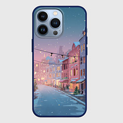 Чехол iPhone 13 Pro Новогодняя улица