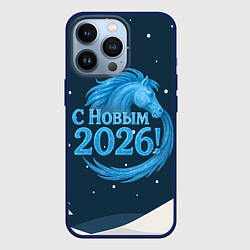 Чехол iPhone 13 Pro С Новым 2026 снежная надпись