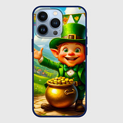 Чехол iPhone 13 Pro Лепрекон у горшка с золотом