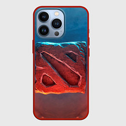 Чехол для iPhone 13 Pro Dota 2: Symbol, цвет: 3D-красный