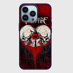 Чехол для iPhone 13 Pro BFMV: Duo Skulls, цвет: 3D-тёмно-синий