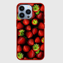 Чехол для iPhone 13 Pro Клубничка, цвет: 3D-красный