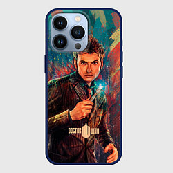 Чехол для iPhone 13 Pro Доктор кто, цвет: 3D-тёмно-синий