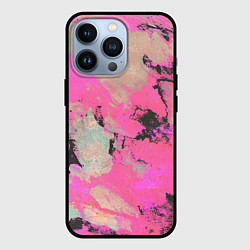 Чехол для iPhone 13 Pro Краска, цвет: 3D-черный