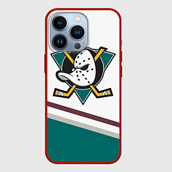 Чехол для iPhone 13 Pro Anaheim Ducks Selanne, цвет: 3D-красный
