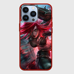 Чехол для iPhone 13 Pro League of legends, цвет: 3D-красный