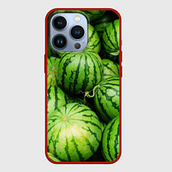 Чехол для iPhone 13 Pro Арбузы, цвет: 3D-красный