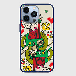 Чехол iPhone 13 Pro Червовый король