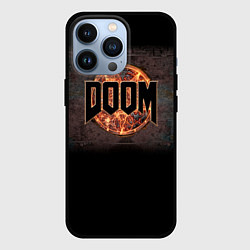 Чехол для iPhone 13 Pro DOOM Fire, цвет: 3D-черный