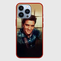 Чехол для iPhone 13 Pro Элвис Пресли, цвет: 3D-красный
